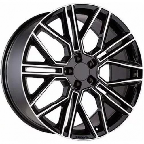 Khomen KHW 2101 9.5x21 5*130 ET46 DIA71.6 Black-FP Литой